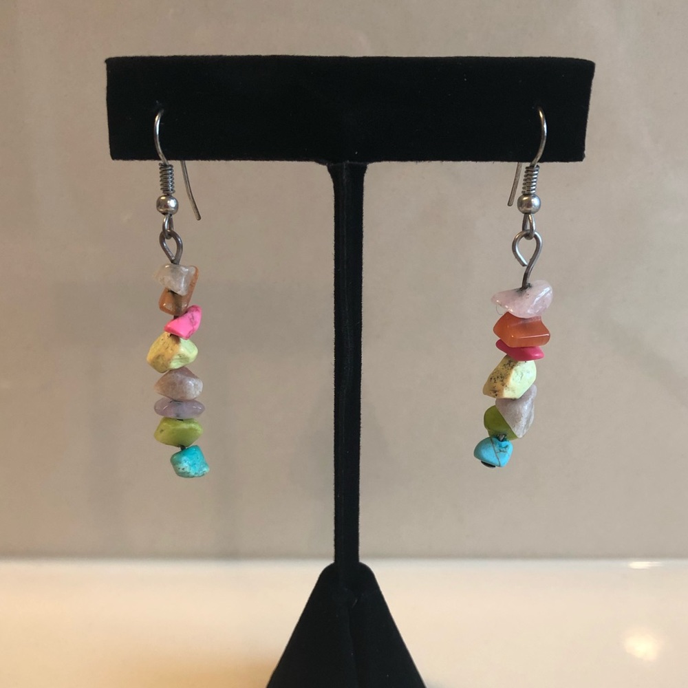 Colorful Rock Earrings